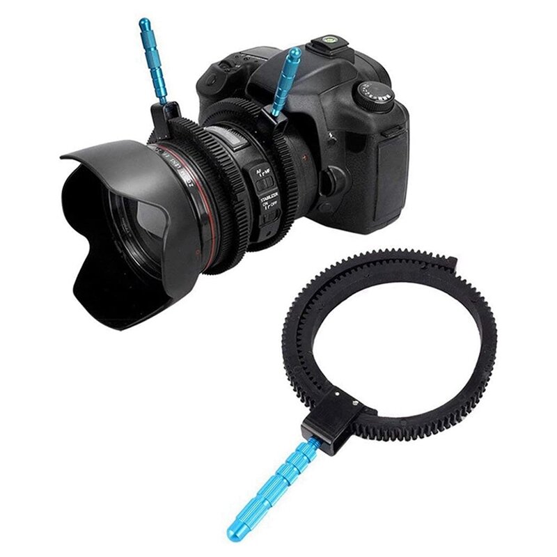 جديد 2X التركيز الدائري ، التكبير حلقة التكبير والعتاد التركيز مع مقبض سبائك الألومنيوم متوافق ل كاميرا SLR الرقمية