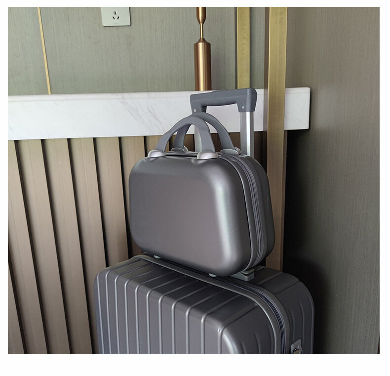 حقيبة مكياج محمولة للسفر ، حقيبة حمل نسائية ، يمكن ضبطها مع الأمتعة ، حقيبة حمل ، حقيبة يد نسائية ، صندوق مكياج ،