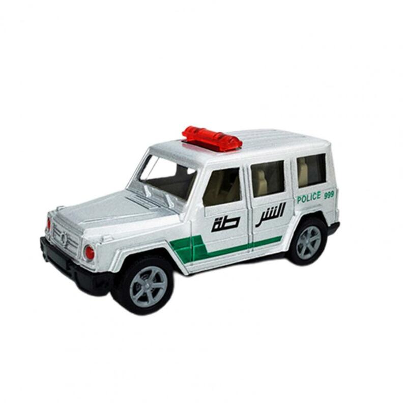 التفاعلية نموذج سيارة بسيطة عملية واقعية سبيكة سيارة شرطة نموذج لعبة أطفال للعب