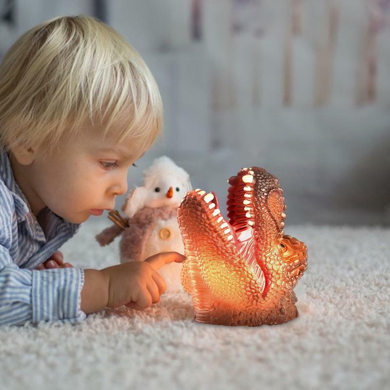 إضاءة ليلية على شكل ديناصور للأطفال ، مصباح ذو 7 ألوان ، مع مستشعر لمس ، هدايا جديدة ، ألعاب ، ديكور غرفة ، محمول