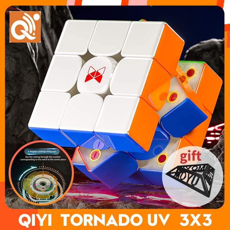 [Qiyi XMD Tornado V3 UV] ماجليف 3x3 سرعة المغناطيسي مكعب-المزدوج لتحديد المواقع الأساسية لعبة اللغز لالحواة المهنية