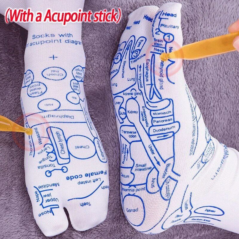 جهاز تدليك القدم بالابر ، تخفيف جوارب القدمين المتعبة ، أداة نقطة القدم الانعكاسية ، جورب العلاج الطبيعي ، دروبشيبينغ