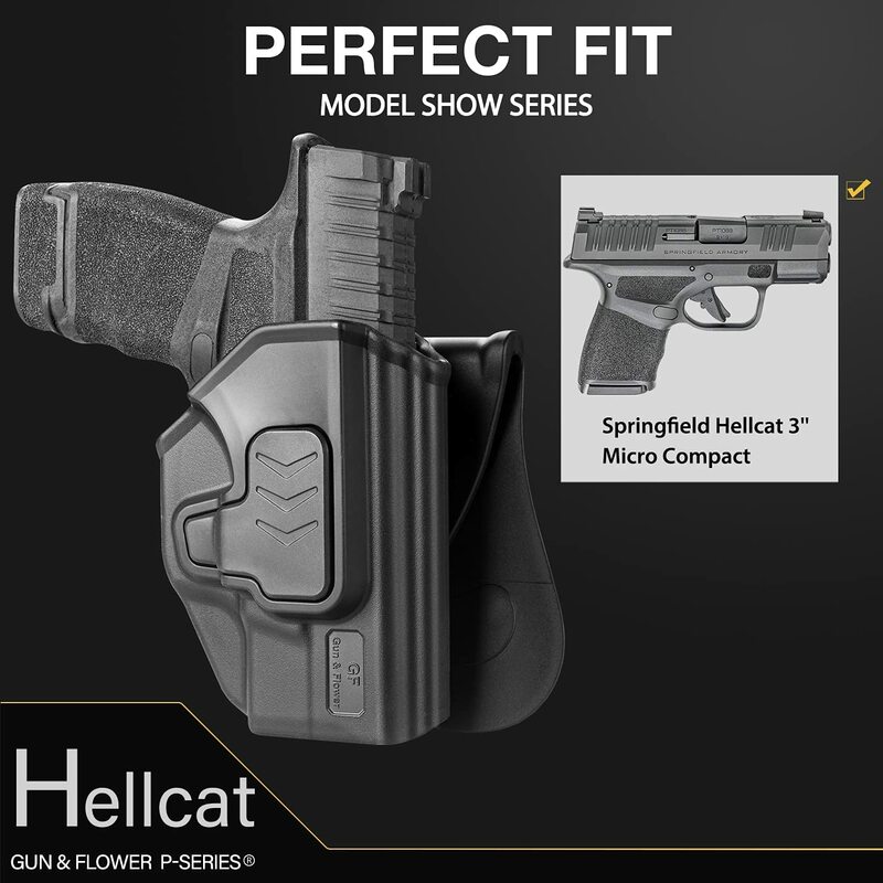 Hellcat 9 مللي متر الحافظة خارج حزام تحمل الحافظة صالح سبرينغفيلد Hellcat مايكرو المدمجة 3 ''، OWB مجداف الحافظة التكتيكية الحقيبة