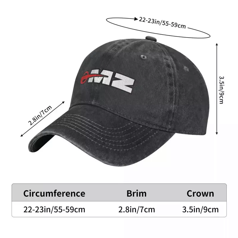 قبعة رعاة البقر الفاخرة بشعار MZ للرجال والنساء ، قبعة المصمم ، V2