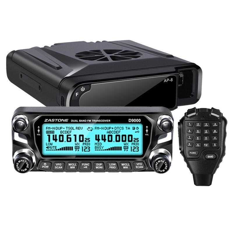 Zastone-D9000 Car walkie talkie Radio Station 50W UHF/VHF 136-174/400-520MHz ، جهاز إرسال واستقبال لاسلكي ثنائي الاتجاه Ham HF