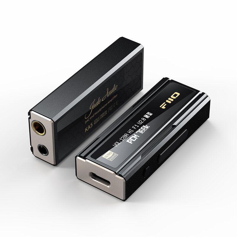 Fio-JadeAudio KA5 Hi-Res مكبر صوت USB محمول ، مكبر صوت مزدوج CS43198 ، Type-C إلى Plus-بكابل ، DSD256 ، XDuoo