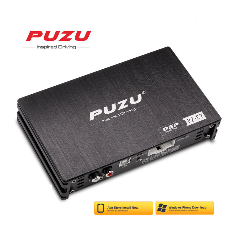 PUZU PZ-C7 الأسلاك تسخير 4X150W سيارة DSP مكبر للصوت راديو السيارة ترقية الصوت الرقمي إشارة المعالج لشركة هيونداي فولكس فاجن