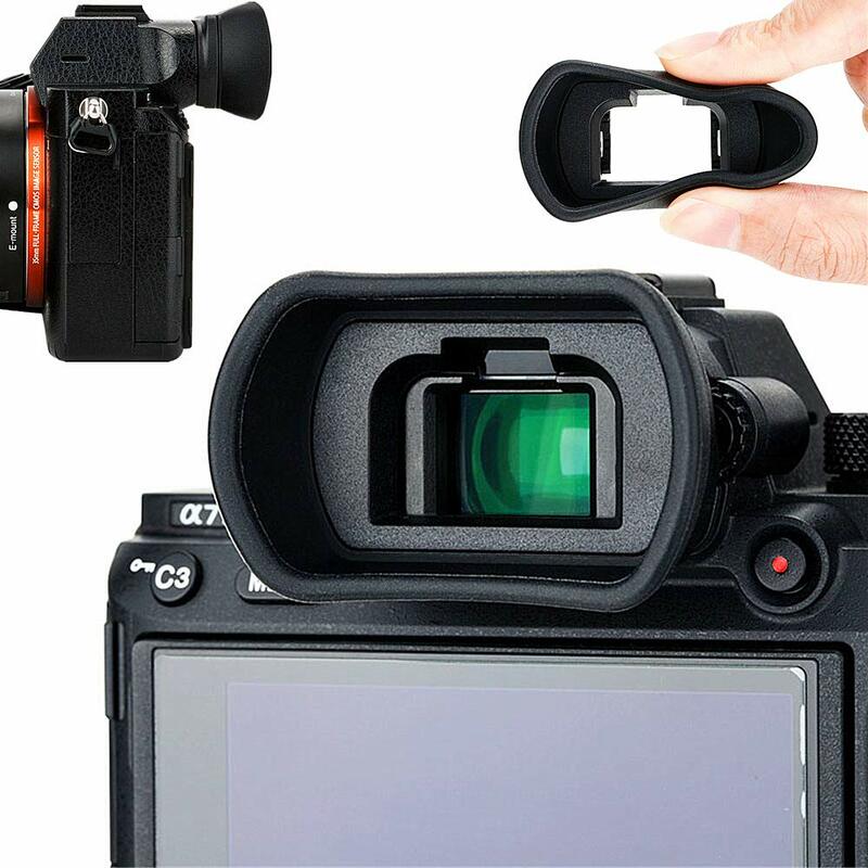 FDA-EP18 عدسة كاميرا من السيليكون الناعم لكاميرا سوني A9 II, A7, A7 II, A7 III, A7R, A7R II, A7R III, A7R IV, A7S, A7S Eye Cup