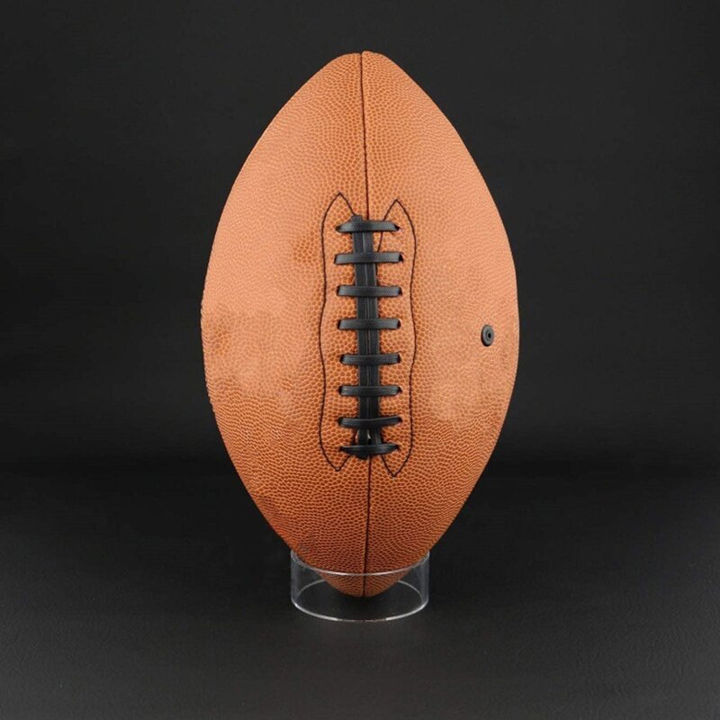 1 قطعة كرة مستديرة حامل كرة القدم الرجبي البولينج عرض موقف الاكريليك الكرة تقف الرياضة الكرة تخزين عرض رفوف (شفاف)