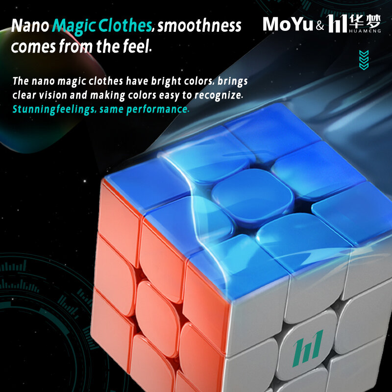 MoYu Huameng YS3M مكعب سحري مغناطيسي 3x3 ماجليف الكرة الأساسية مكعب السرعة 3x3x3 YS3M الأشعة فوق البنفسجية المهنية سرعة لغز لعبة Cubo Magico