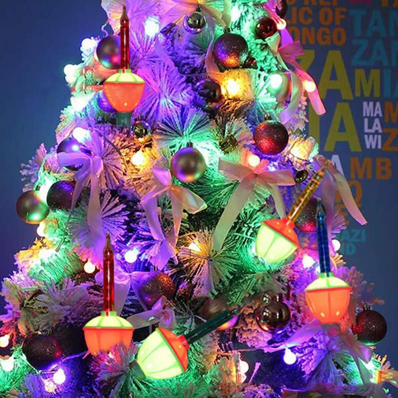 أضواء سلسلة فقاعة السوائل متعددة الألوان ، أضواء عيد الميلاد متعددة الألوان ، أضواء شجرة
