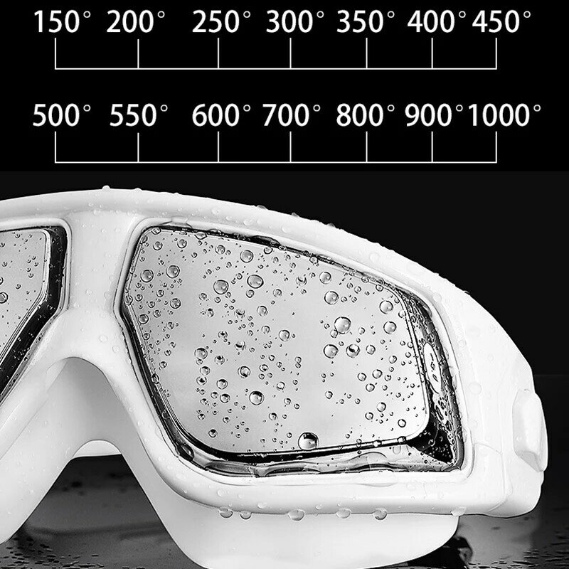 كويسهارك-نظارات السباحة للرجال والنساء ، قصر النظر ، مكافحة الضباب ، سيليكون ، مخصص ، مختلف ، اليسار واليمين العينين ، من-1.5 إلى-10.0