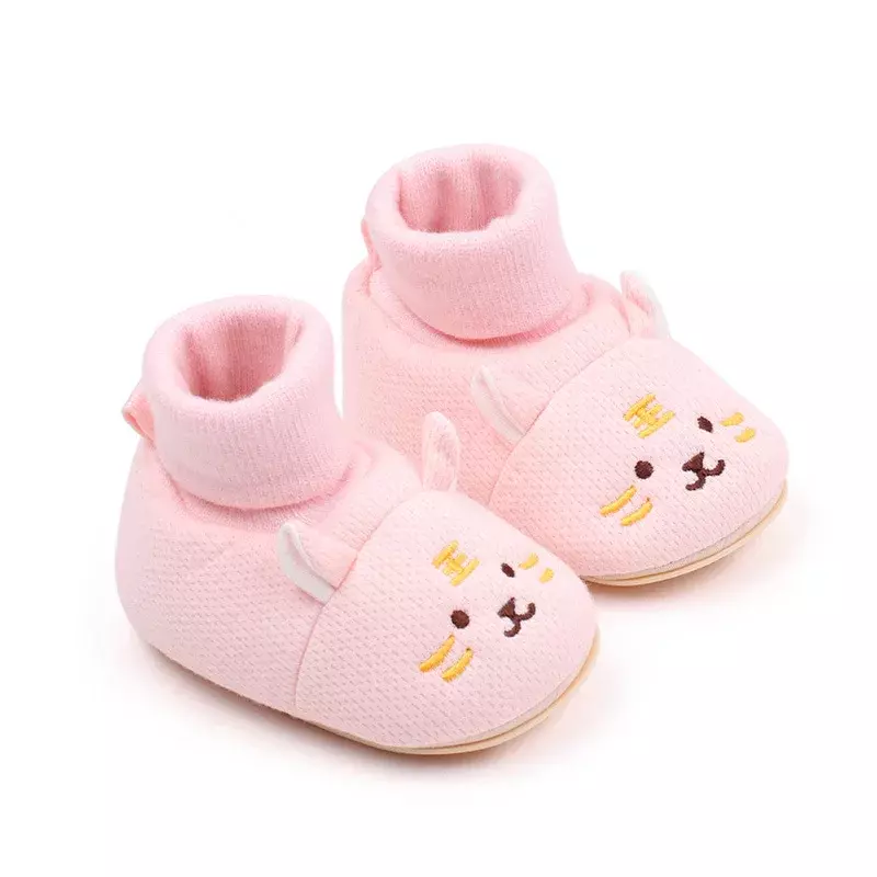 أحذية على شكل حيوانات كرتونية لطيفة للأطفال حديثي الولادة ، أحذية حياكة دافئة للبنات والفتيان ، للرضع والأطفال ، الشتاء