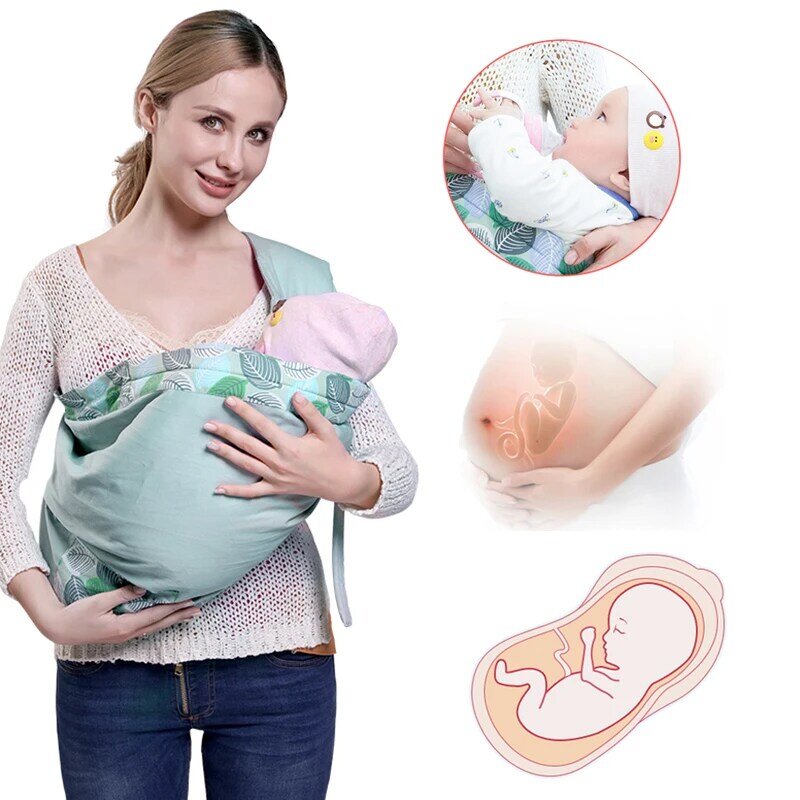 شيالة أطفال الوليد حبال الاستخدام المزدوج غطاء التمريض الرضع الناقل شبكة النسيج الرضاعة الطبيعية ناقلات تصل إلى 130 رطل (0-36 متر)