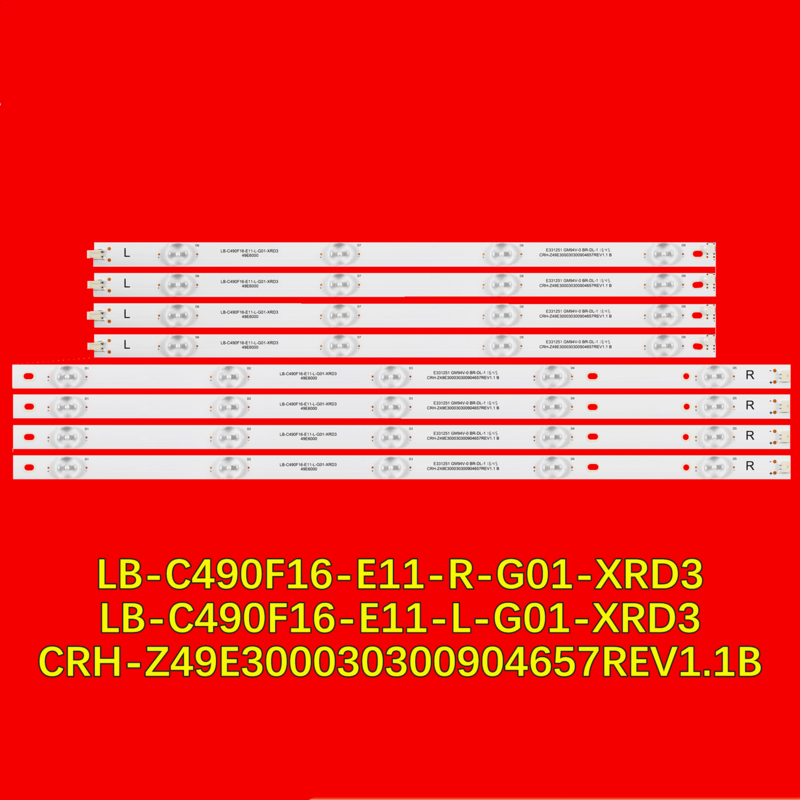 شريط إضاءة خلفية تلفاز ليد لأجل من من من من من LB-C490F16-E11-L-G01-XRD3 LB-C490F16-E11-R-G01-XRD3 CRH-Z49E300030300904657REV1.1B