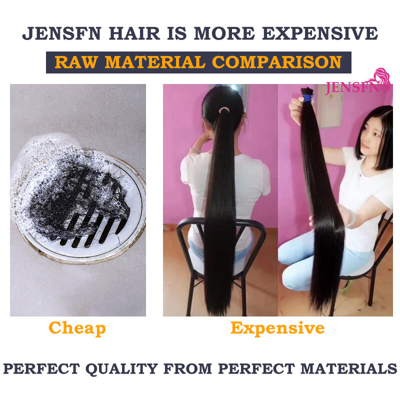 JENSFN-شريط لاصق في الشعر ، شعر بشري حقيقي ، جلد مستقيم ، طبيعي ، سلس ، غير مرئي ، لحمة ريمي ، بني ، أشقر