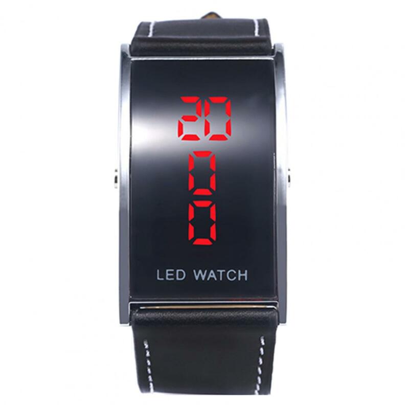 الرجال ساعة اليد LED الرقمية الرجال تاريخ المؤشر مستطيل ساعة ل يؤرخ الأعمال ساعة Reloj Hombre Relogios Masculino