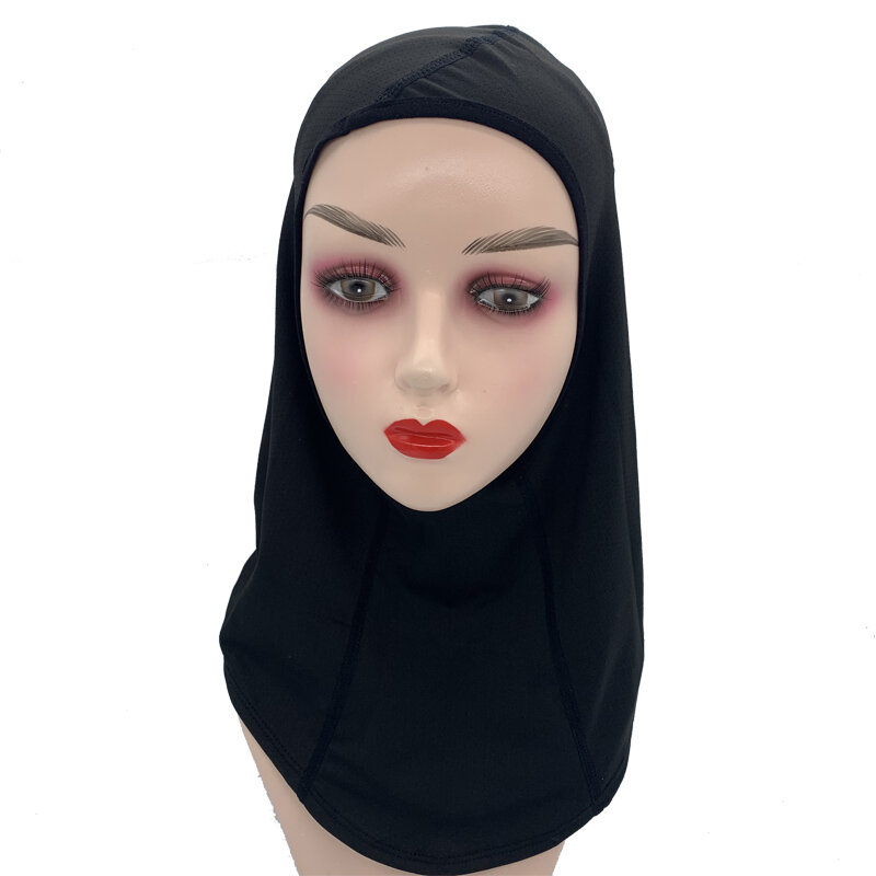 المرأة برو الرياضة الحجاب وشاح لحظة 1 قطعة شبكة تنفس جيرسي رئيس الأوشحة أغطية الرأس جاهزة لارتداء الحجاب العمائم