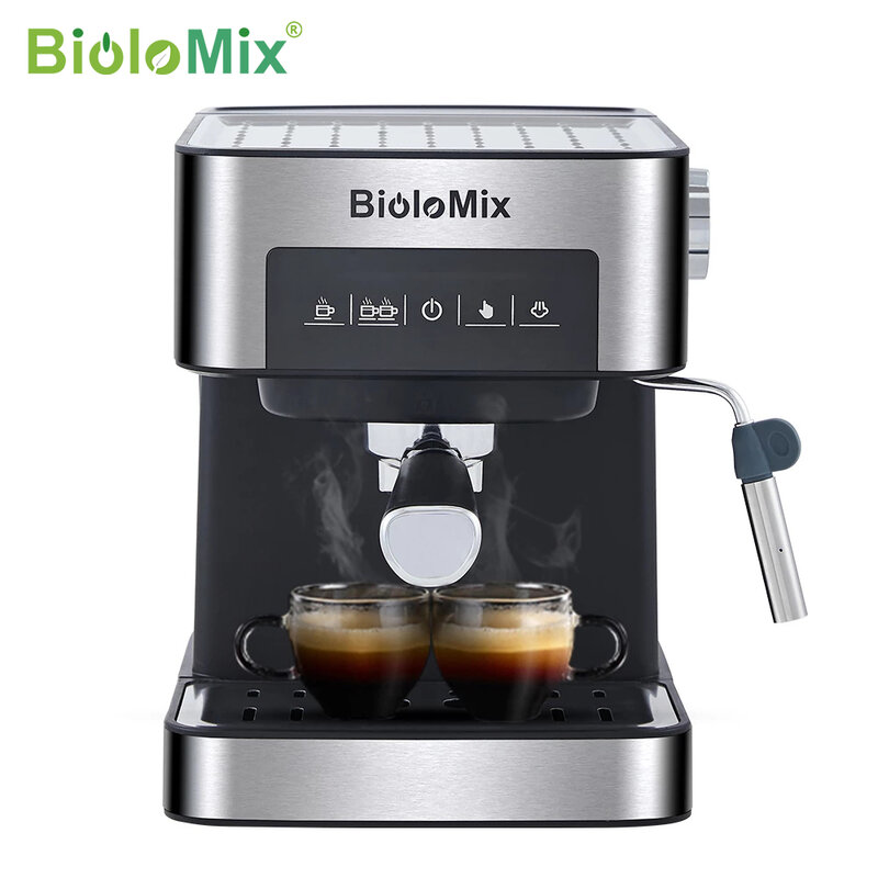 ماكينة صنع القهوة، من BioloMix 20، مع الحليب، كابتشينو, ماكينة صنع القهوة، من BioloMix 20، مع الحليب، كابتشينو، 1050 واط، بخار الماء الساخن