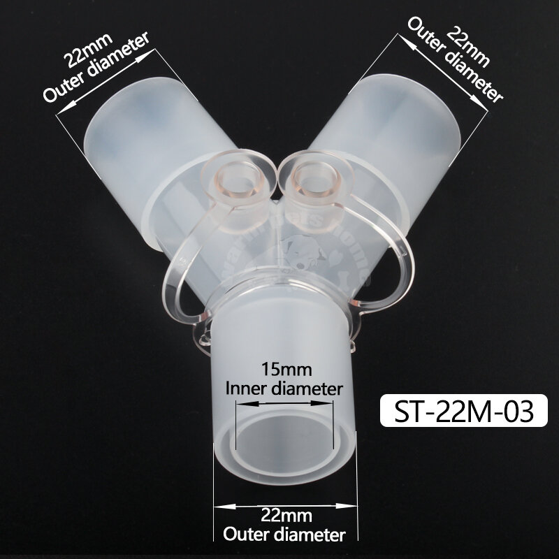 دائرة أنبوب تنفس المموج أنبوب L Y شكل موصل مستقيم اتصال محول التنفس التخدير وصلة أنبوب