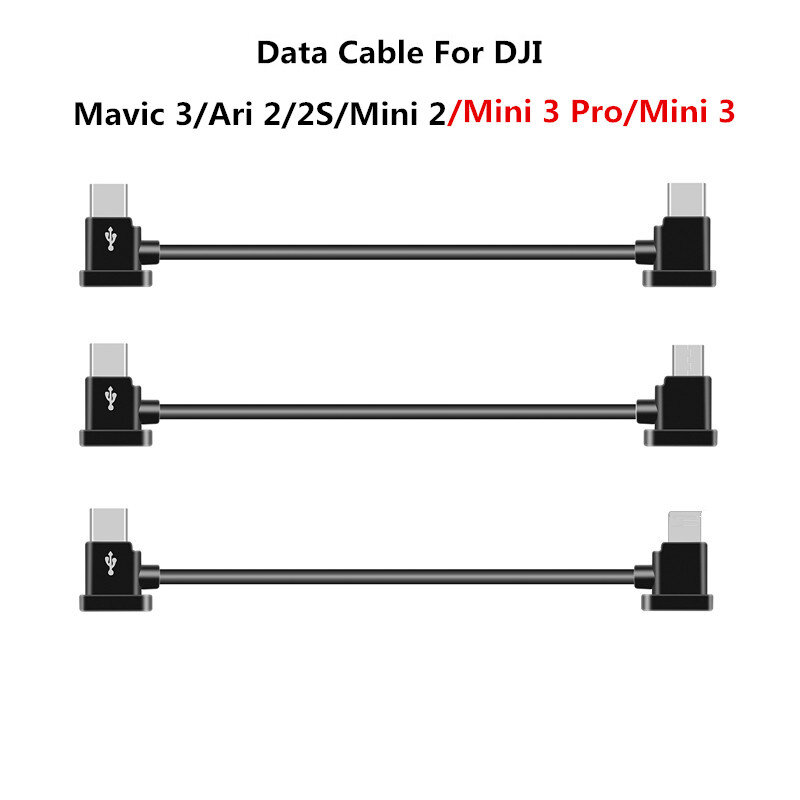كابل بيانات التحكم عن بعد لـ DJI Mavic Mini/SE/Mavic 2/Mavic Pro/Air/Spark/Type-C Micro USB IOS connect torline لـ Iphone/iPad