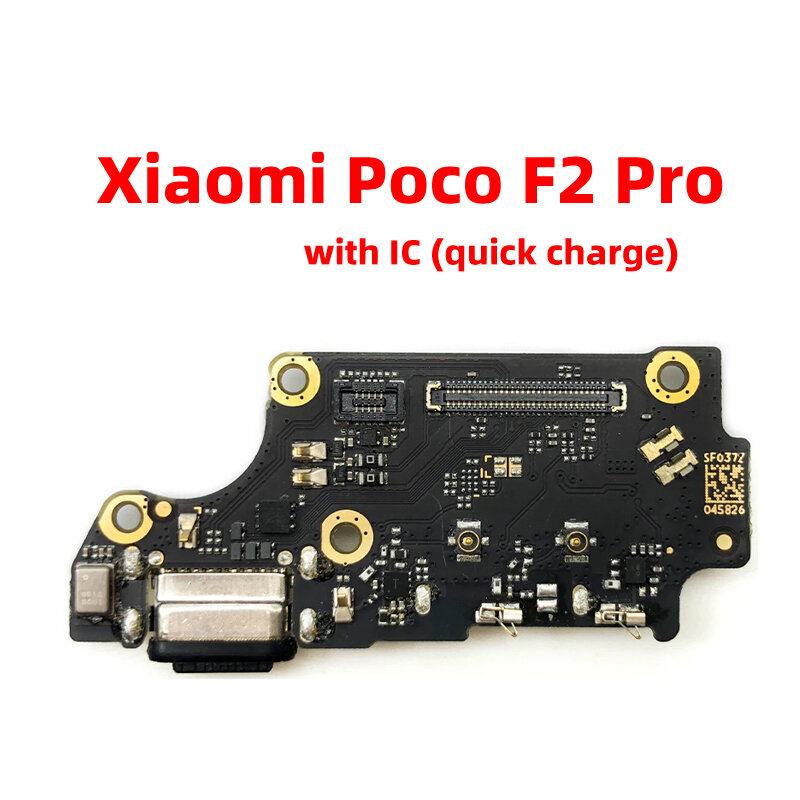 موصل قفص الاتهام لـ Xiaomi Poco F2 Pro ، شاحن USB ، منفذ شحن ، لوح كابل مرن ، بديل