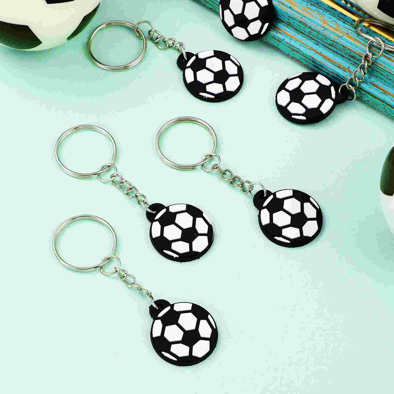 سلسلة مفاتيح كرة قدم محمولة مع مفتاح كرة قدم ، أقراط كرة قدم ، هدايا حفلات ، هدايا رياضية ، كرة قدم ، لعبة كرنفال