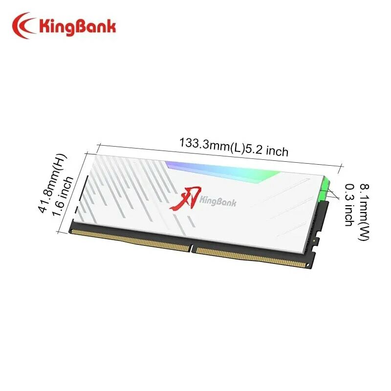 KingBank DDR4 ذاكرة بذاكرة RGB من من من من نوع dange من من نوع dur x 8 gbx2 16 gbx2 64GB قناة مزدوجة مذهلة