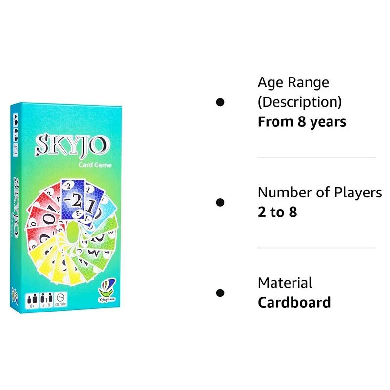 Skyjo-لعبة بطاقة ترفيهية للأطفال والكبار ، لعبة مثيرة