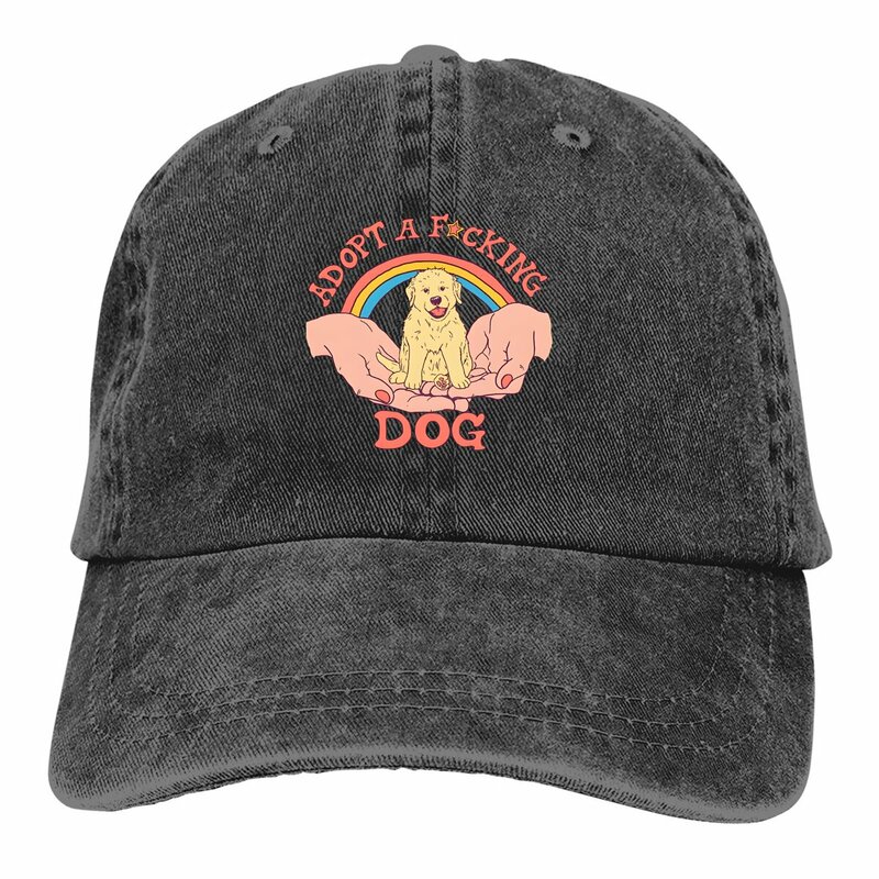 قبعات بيسبول للرجال والنساء ، قبعة بلغت ذروتها ، الكلاب الظل الشمس ، اعتماد F Cking