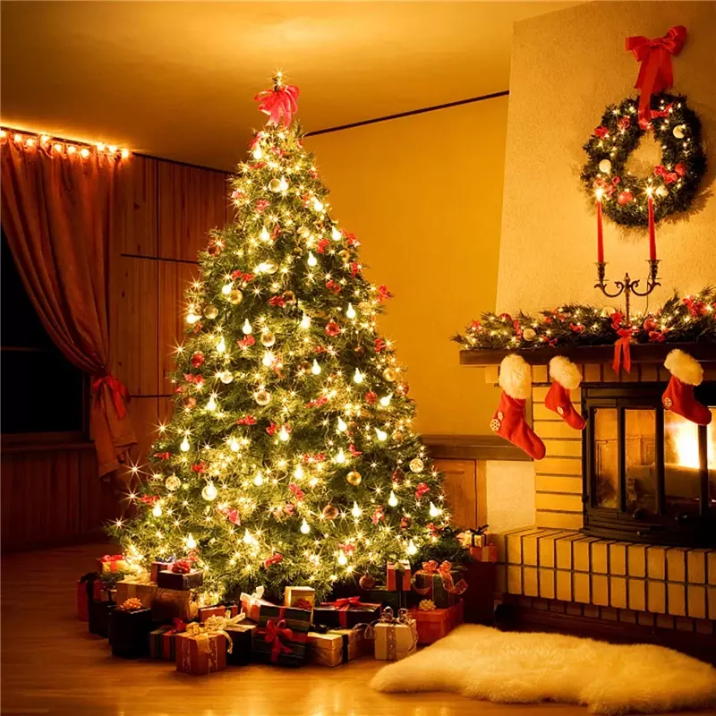 أضواء LED كروية للحديقة ، أضواء خرافية في الهواء الطلق ، إكليل ، حفلة اكليل ، المنزل ، ديكور عيد الميلاد ، USB ، بطارية ، 10 أمتار