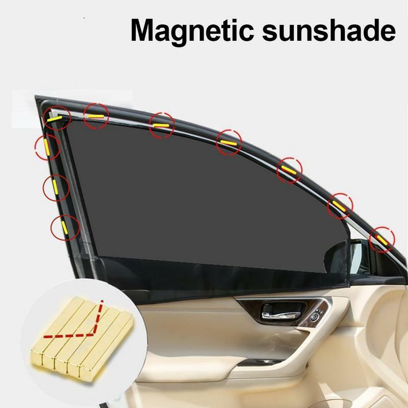 سيارة الأمامي والخلفي المغناطيسي الشمس الظل ، نافذة جانبية ظلة للنوم ، التخييم الرضاعة الطبيعية ، 2 حزمة