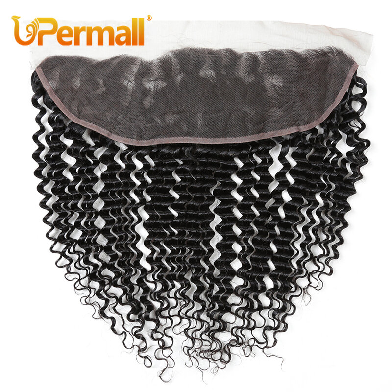 Upermall موجة عميقة HD شفاف 13x4 الدانتيل أمامي والسويسري 4 × 4 إغلاق البرازيلي ريمي الشعر البشري قبل قطعها يمكن أن تبيض