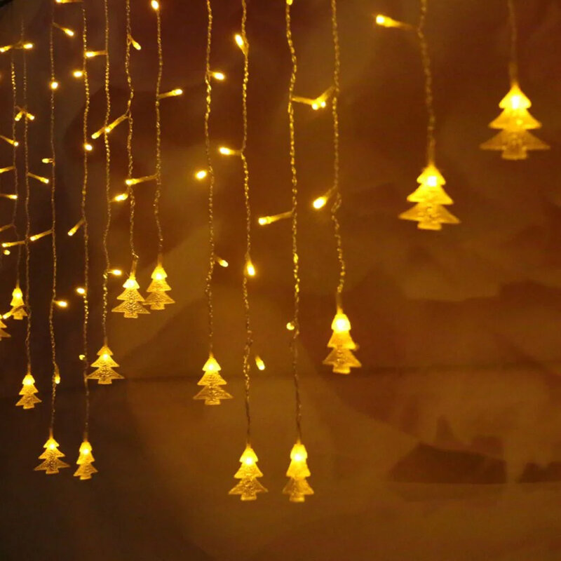 Led ضوء جارلاند لحفل الزفاف ، 5 متر ، أضواء الجنية ، مع جهاز التحكم عن بعد ، الستار ، حديقة ، الفناء ، زينة عيد الميلاد