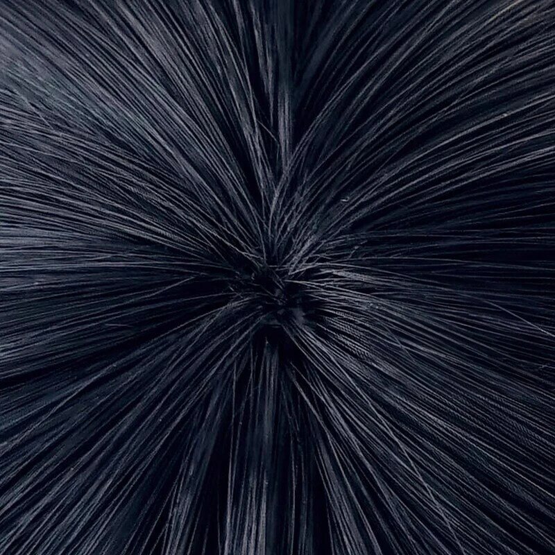 باروكة أنيمي شيميزو كييوكو كوسبلاي ، باروكات طويلة زرقاء سوداء ، مقاومة للحرارة ، شعر اصطناعي ، 46