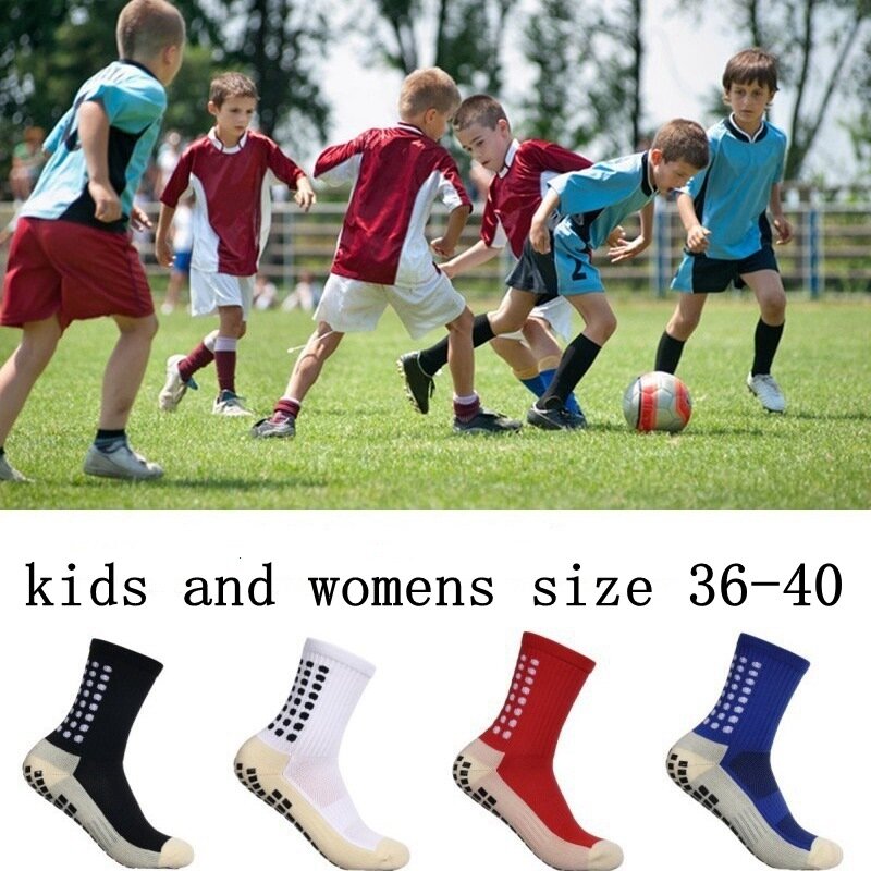 جوارب كرة قدم كلاسيكية متوسطة الطول للأطفال ، جوارب نسائية مضادة للانزلاق ، منشفة ماصة للعرق ، رياضة ، 3 أزواج