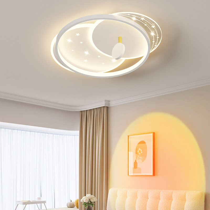 ثريا سقف LED لغرفة النوم ، مصباح بسيط ، دائري ومربع ، إضاءة ديكور المنزل ، غرفة المعيشة والدراسة ، تصميم جديد ،