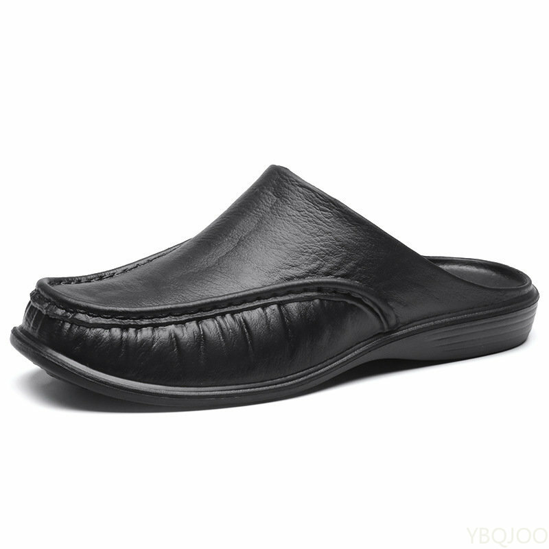 أحذية شبشب رجالي إيفا الانزلاق على أحذية مسطحة المشي الرجال نصف النعال مريحة لينة الصنادل المنزلية حجم 40-47 2023