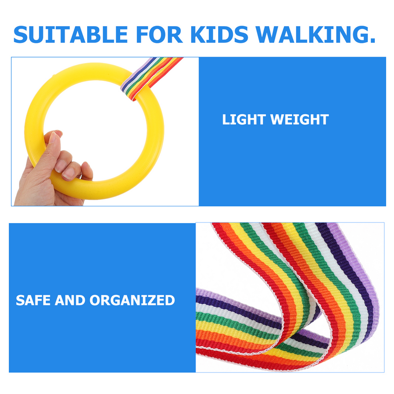 حبل جر متعدد الوظائف مضاد للضياع ، قفل أمان ، خط المشي لرياض الأطفال ، 3 روض