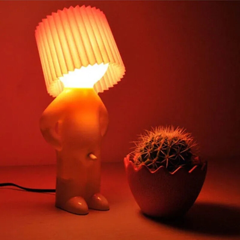 شقي صبي Mr.P قليلا رجل خجول الإبداعية مصباح صغير ليلة ضوء مكتب أضواء ديكور المنزل هدية لطيفة
