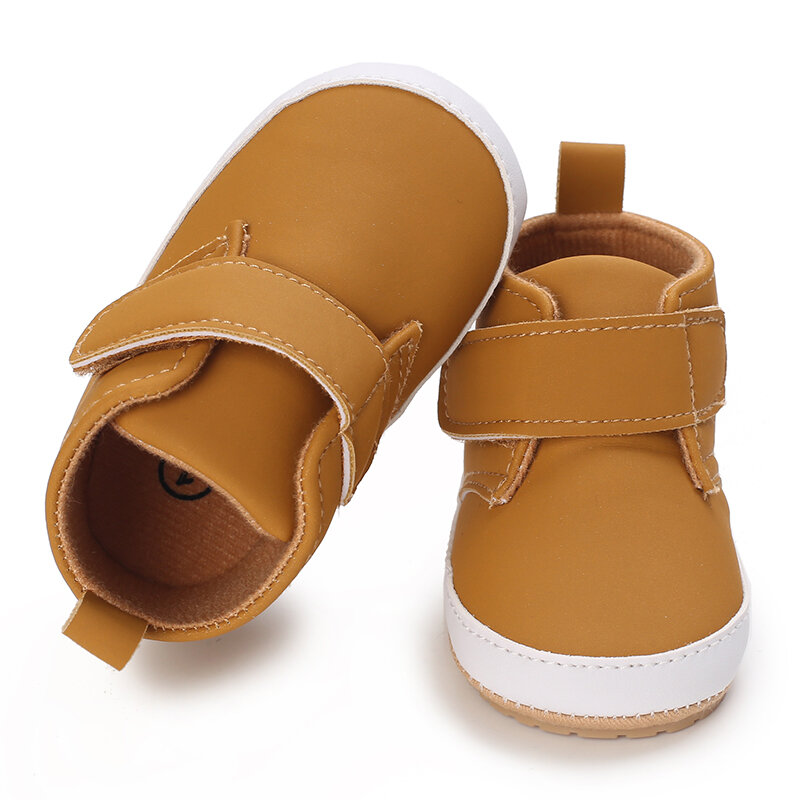 أحذية للأطفال حديثي الولادة أحذية كلاسيكية مصنوعة من الجلد والمطاط ومضادة للانزلاق أحذية للأطفال لمشوا لأول مرة أحذية للبنات الرُضَّع أحذية بدون كعب