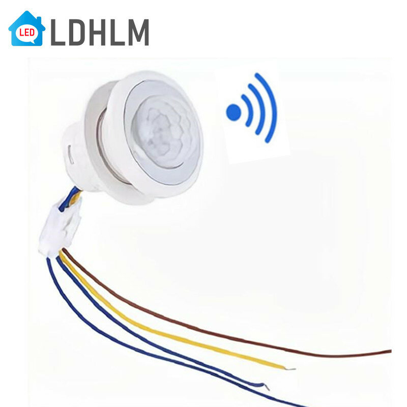 LDHLM-PIR مفتاح الإضاءة الاستشعار ، كاشف الذكية ، استشعار الحركة بالأشعة تحت الحمراء ، السيارات على قبالة مع تعديل ، LED ، 110 فولت ، 220 فولت