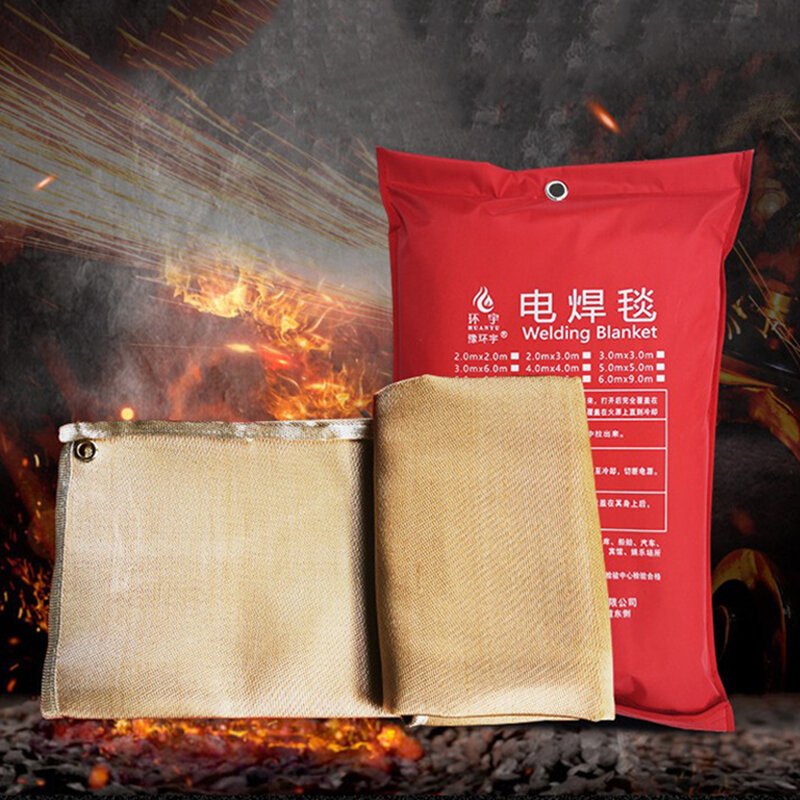 1 قطعة بطانية مقاومة للحريق غطاء تلحيم الحرارة مقاومة للحرارة الراحة ل BBQ أو لحام معدات واقية