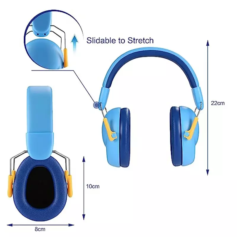 الجيل الجديد للأطفال مدافعون عن الأذن-سماعات إلغاء الضوضاء التوحد ، 26dB حماية للأذنين واقيات السمع لعمر 1-14