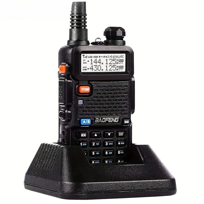 راديو ثنائي الموجات ثنائي الاتجاه ، جهاز اتصال لاسلكي يو إس بي ، أسود ، بطارية ليثيوم أيون mAh ، UHF ، من من من من من نوع UHF ، 2
