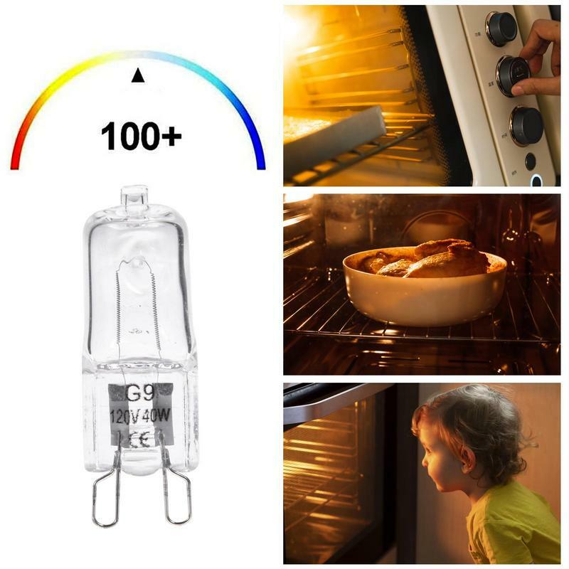 لمبة هالوجين مقاومة للحرارة العالية ، لمبة فرن الميكروويف ، أجهزة المطبخ ، مصباح إضاءة منزلي ، G9 ، 40 واط ، 120 فولت ، 230 فولت