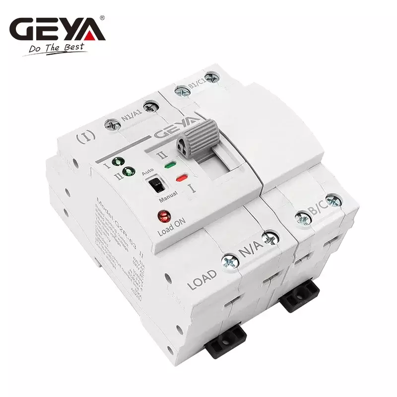مفتاح تحويل أوتوماتيكي مزدوج الطاقة من GEYA ، مفاتيح تحديد كهربائية ، طاقة غير منقطعة ، سكة G2R Din ، 2P 4P ATS ، 25A ، 40A ، 63A