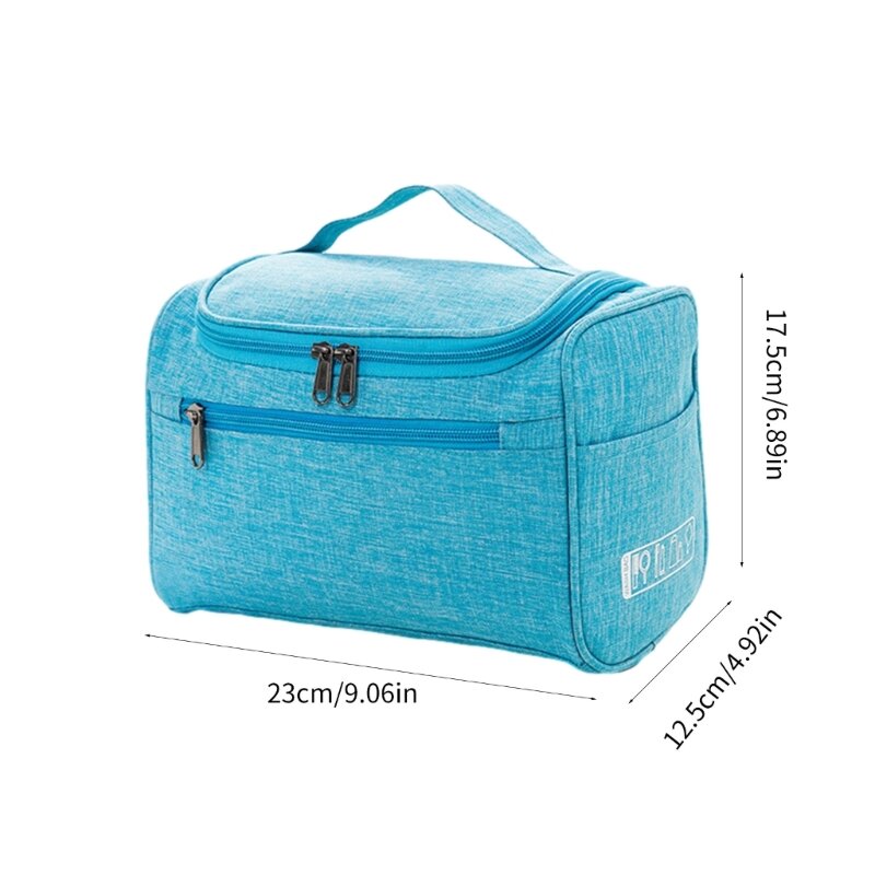 حقيبة مستحضرات تجميل متعددة الاستخدامات قابلة للحمل بسحّاب، حقيبة وسادة ذات سعة كبيرة، حقيبة مستحضرات تجميل، حقيبة تنظيم السفر،
