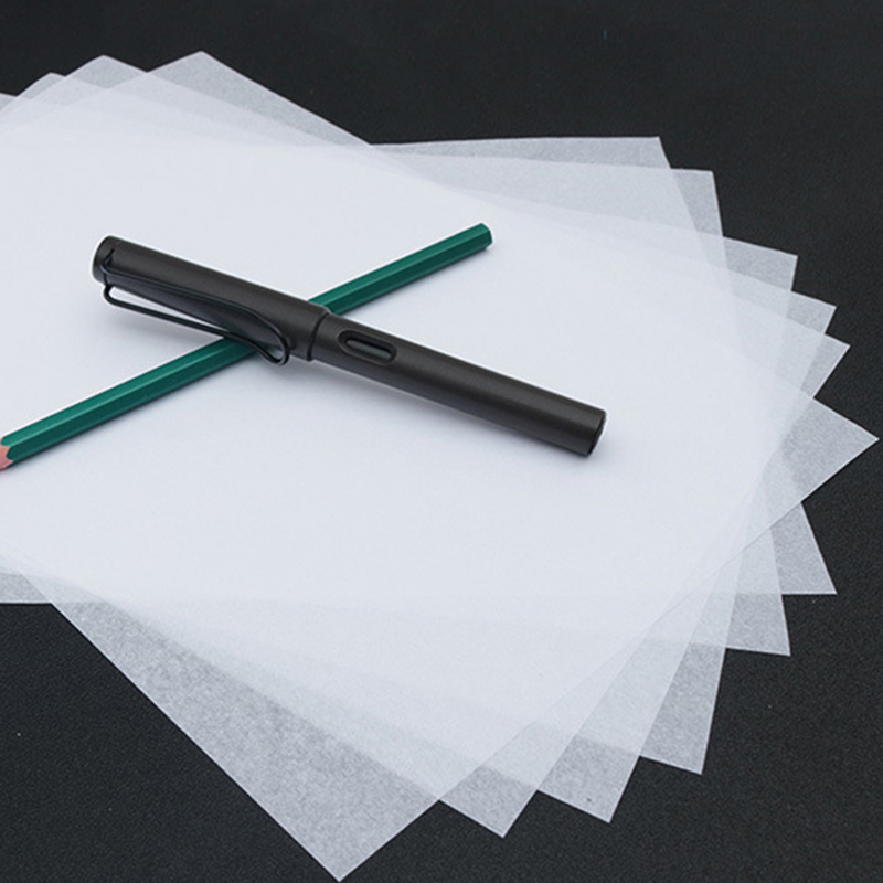 قلم رصاص شفاف لنسخ الخط الشفاف ، ورق قصاصات تتبع الخط ،