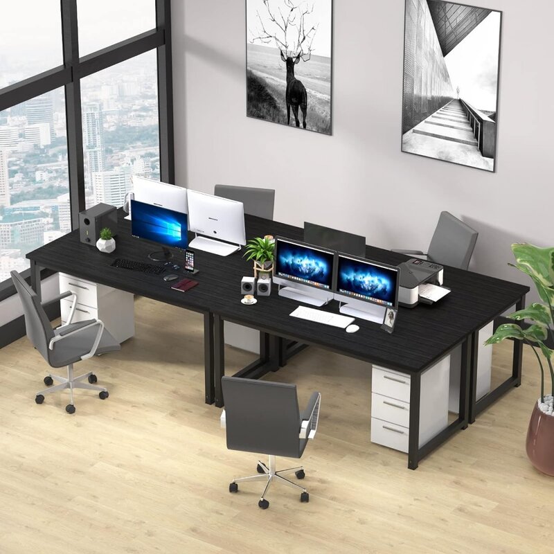 NSdirect-مكتب كمبيوتر بتصميم بسيط حديث ، مكتب مكتب ، طاولة كمبيوتر ، محطة عمل واسعة للدراسة والكتابة والألعاب والمنزل ، 63 بوصة